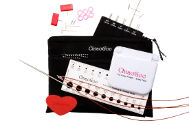 ChiaoGoo - 4 inch TWIST Interchangeable Needle Set Red Lace Mini US 000-1.5 (1.50mm-2.50mm)