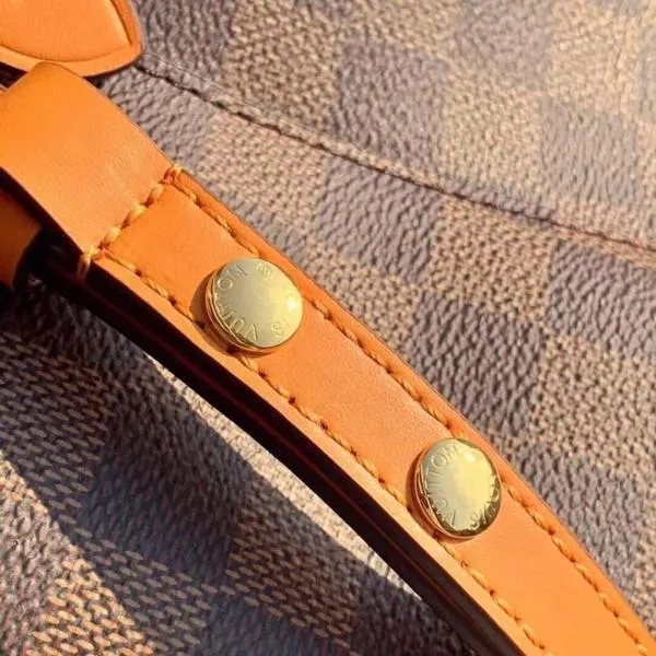 Néonoé Damier Ebene Canvas Bucket Bag N40213 Yellow 2019 Collection
